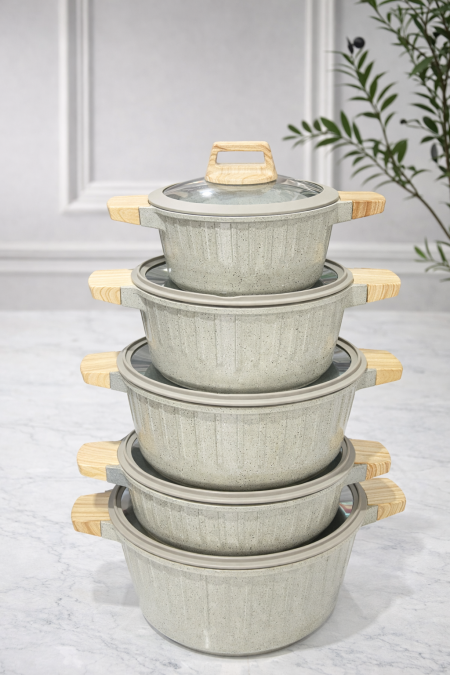 أطقم طناجر ثقيلة 5قطع