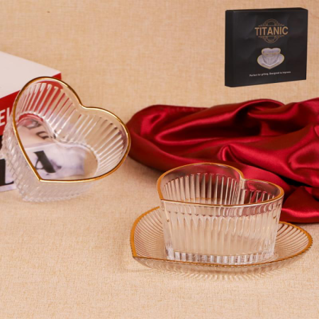 صحون مكسرات 6+6 حز ذهبي