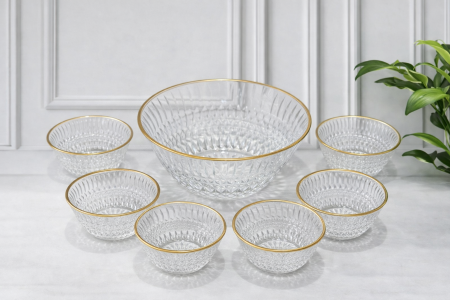 جاط مع 6صحون. حز ذهبي