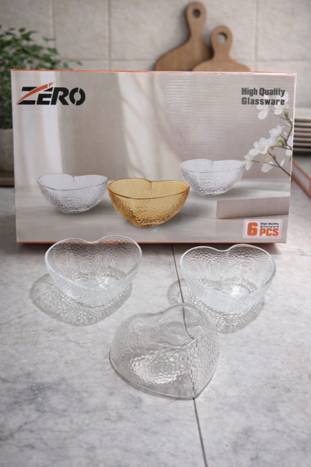 صحون قلب شفاف 6