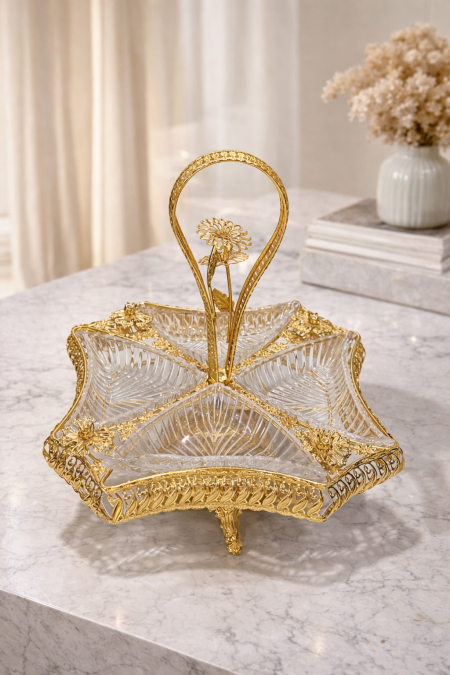 مضيفة مقسمة 4اقسام زجاج