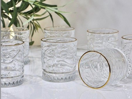 كاسات شراب 12 قطعة