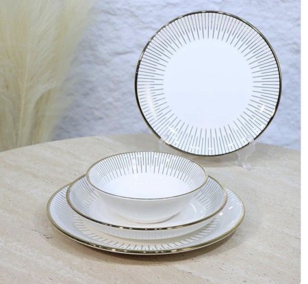 طقم صحون 24 قطعة مميز