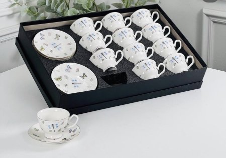 فناجين مع كعب 12+12