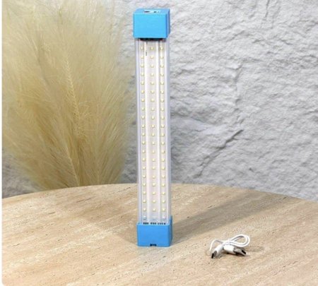 ليد اضاءة مستطيل 30سم A11/10 بلاستك ابيض شحن يو اس بي تعليق =WW