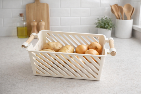 سلة خضار بلاستك تنظيم ثلاجة