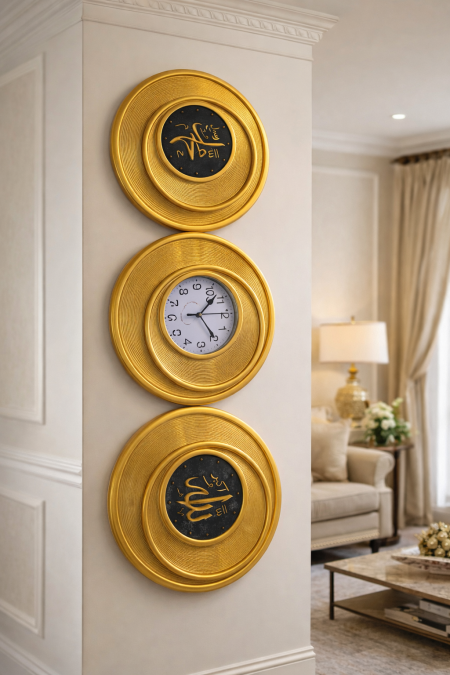 ساعة ديكور طقم 3قطع