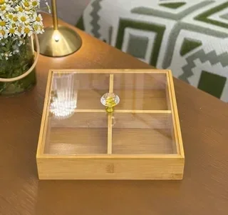 مضيفة خشب مع غطا