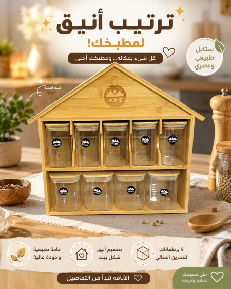 طقم سكريات مع ستاند شكل بيت