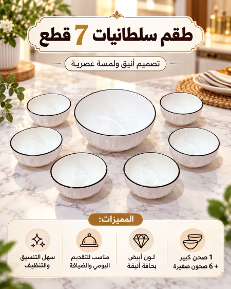 جاط مع 6صحون طقم