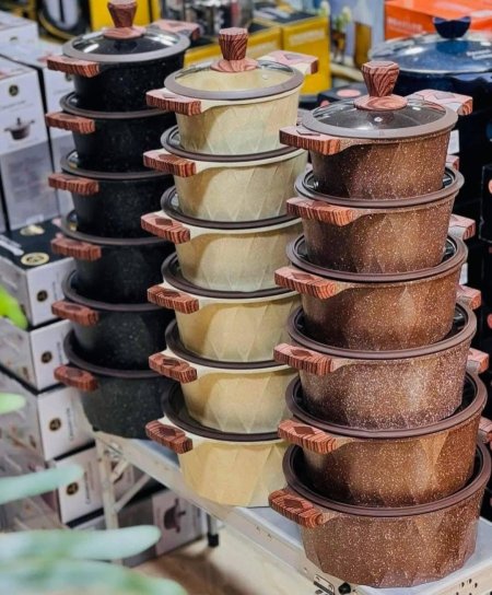 طقم طناجر 6قطع دبابة الأصلي