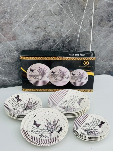 طقم صحون 18قطعة